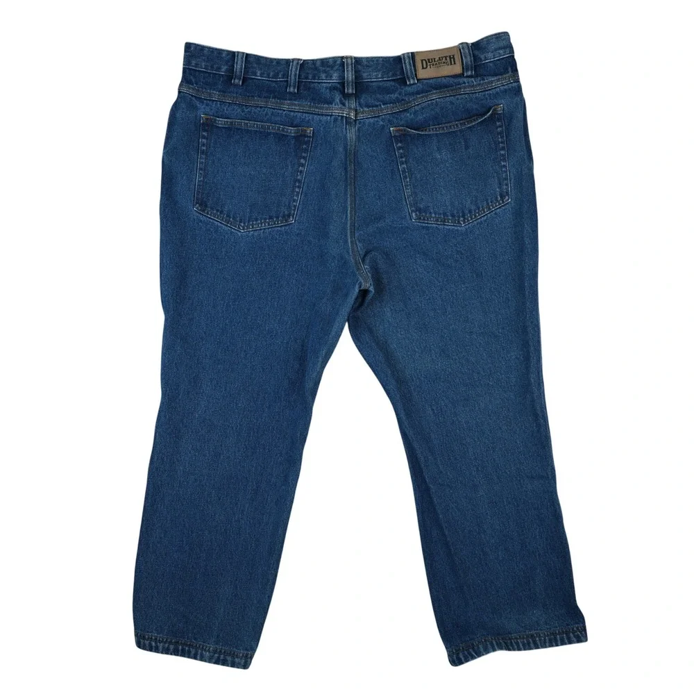 Duluth Trading Jeans Men 44x28 Blue Ballroom Relaxed Fit Workwear Rugged 86069B